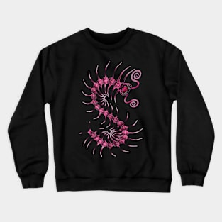 Bold Pink Centipede Crewneck Sweatshirt